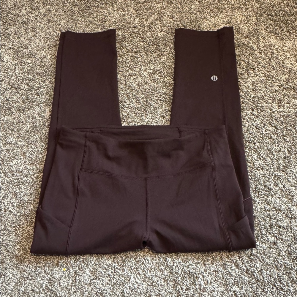 Lululemon Black Cherry Speed Up Crop 21”